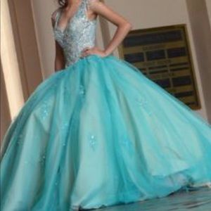 quince dress hung in my closet with a bag over it.